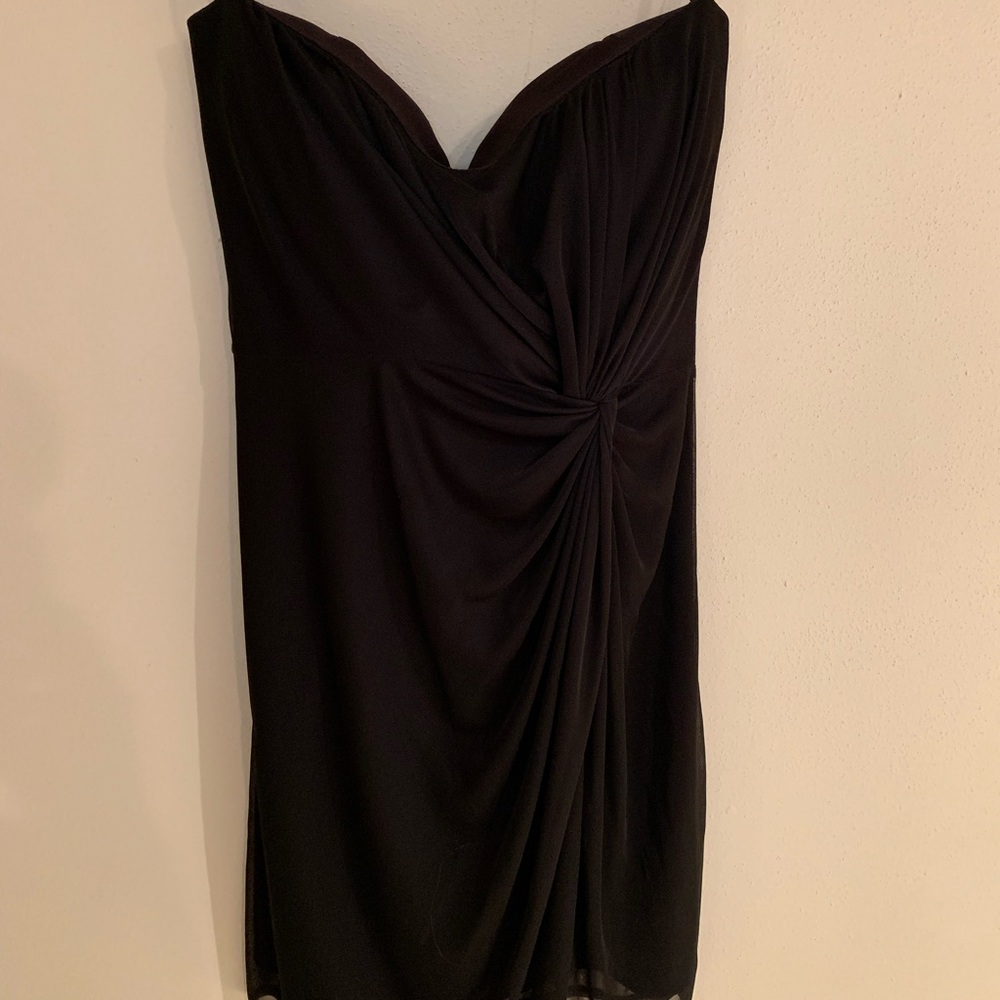 Jump Apparel by Wendye Chaitin Black Strapless Dress